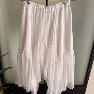 Elegant White Women's Skirt